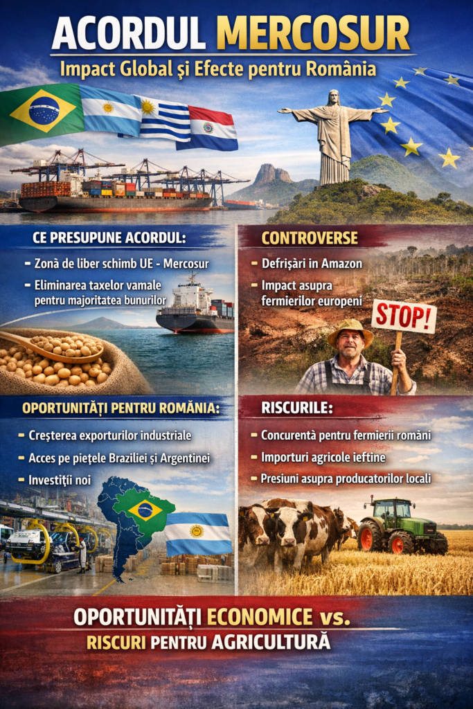 Acordul Mercosur: ce este, de ce contează la nivel internațional și ce impact are asupra României